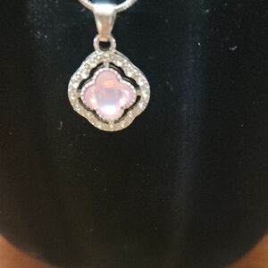 Paparazzi Pink and Silver Pendant Necklace